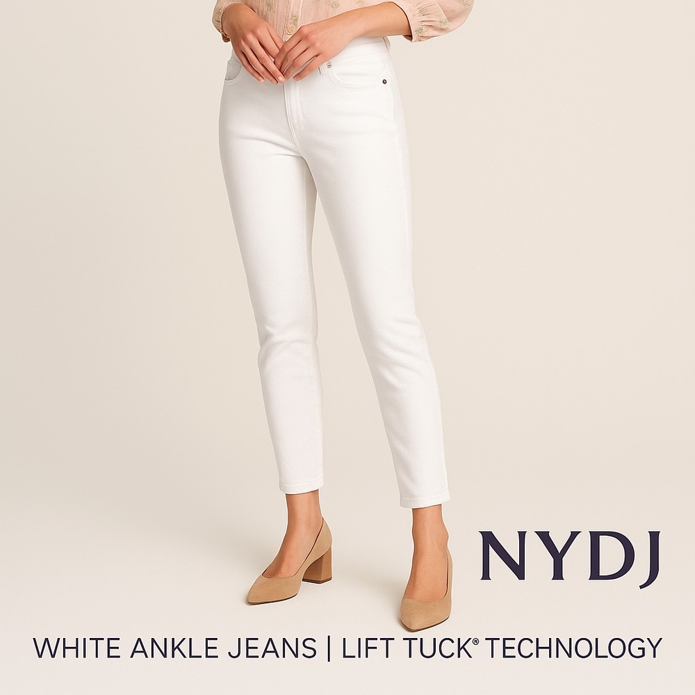 NYDJ Women's Crisp White Cropped Jeans